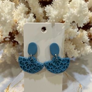 Blue clay earrings for all occasions